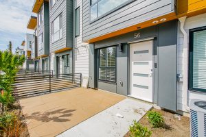 Front door with outside area