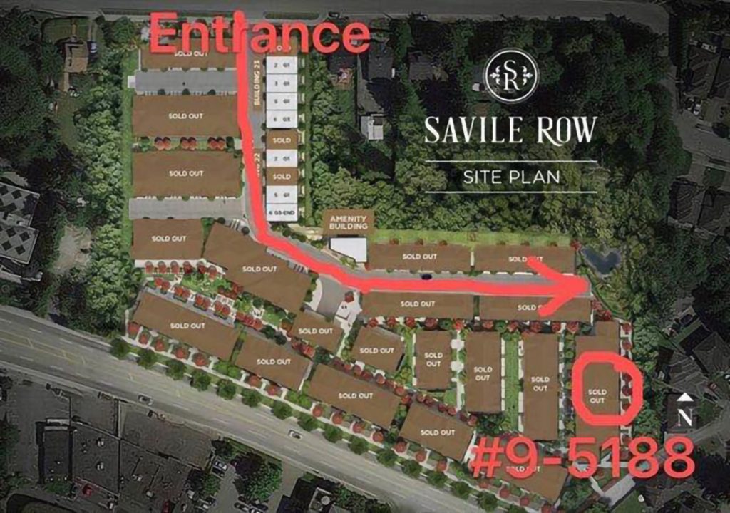 Map of Savile Row Site Plan