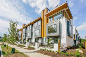Front View of Townhouses